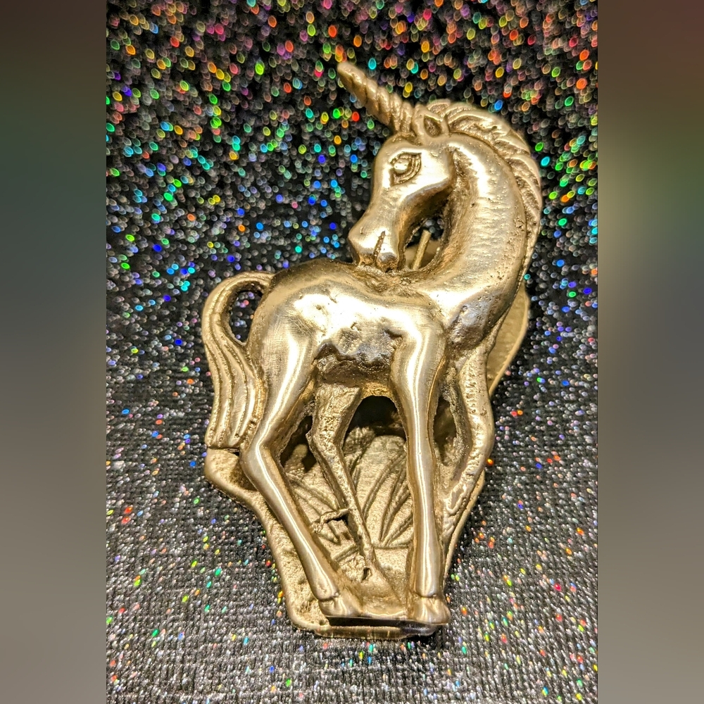 Brass unicorn paper clip